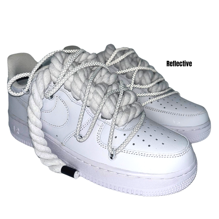 Custom AF1 'Big Laces - Reflective'