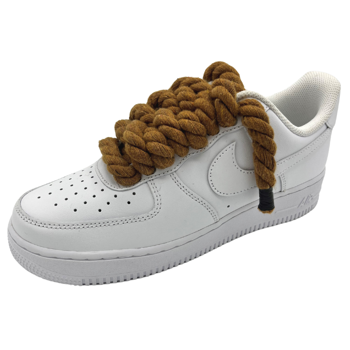 Custom AF1 'Big Laces Brown'