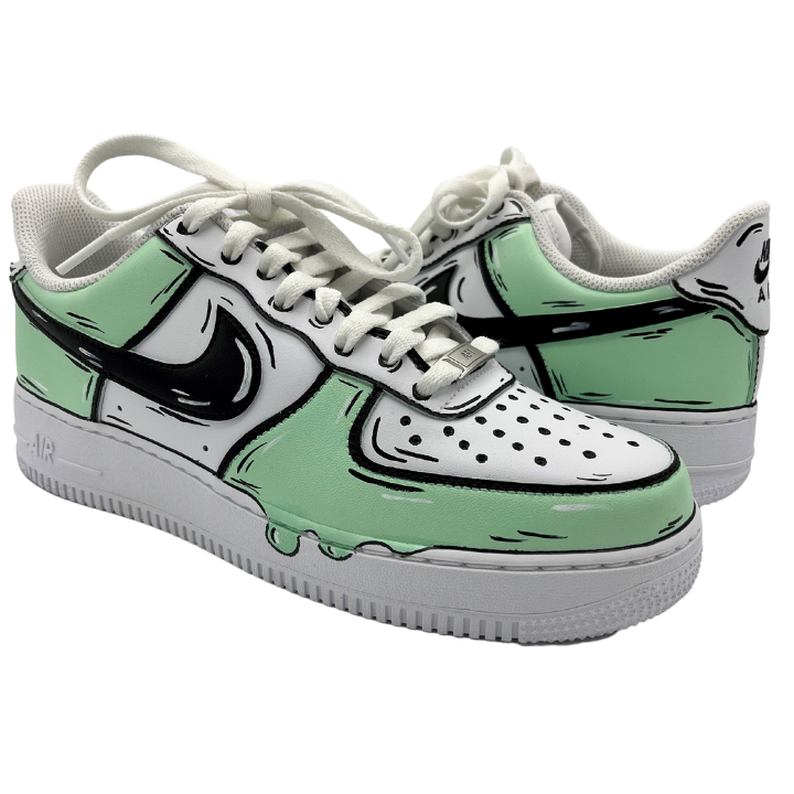 Custom AF1 'Cartoon Mint'