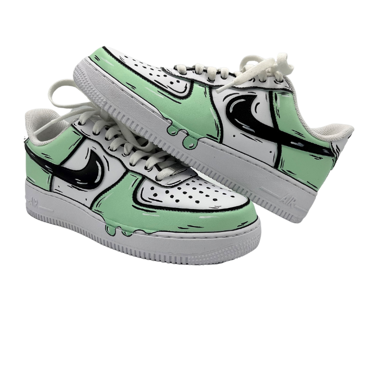 Custom AF1 'Cartoon Mint'