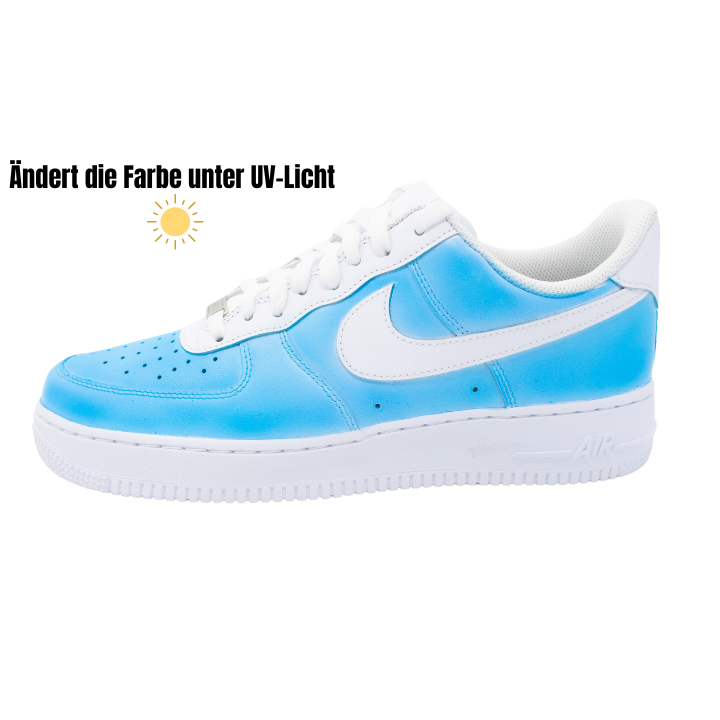 Custom AF1 'Sun Kickz - Blue to Purple'