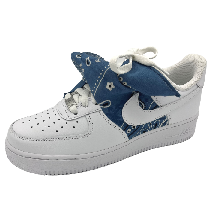Custom AF1 'Bandana Hell Blau'