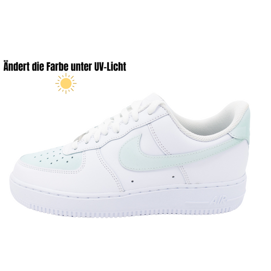 Custom AF1 'Sun Kickz - White to Skyblue'
