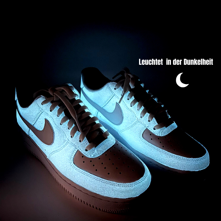 Custom AF1 'Glow Weiß'