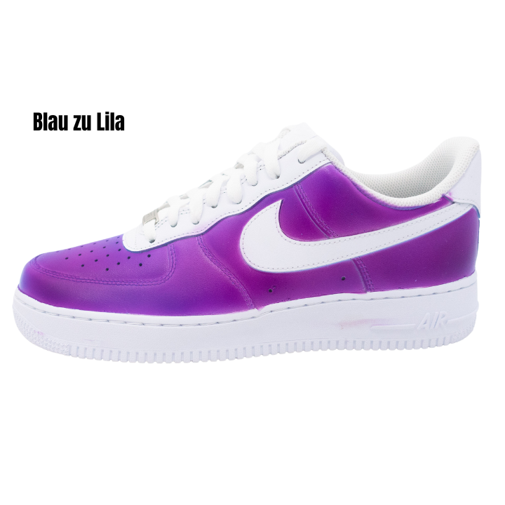 Custom AF1 'Sun Kickz - Blue to Purple'