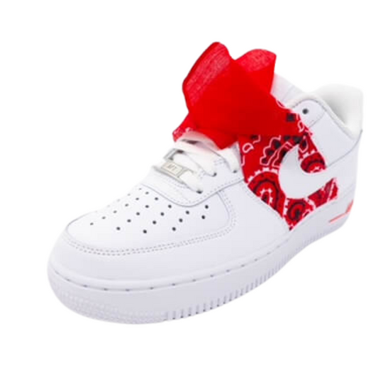 Custom AF1 'Bandana Red'